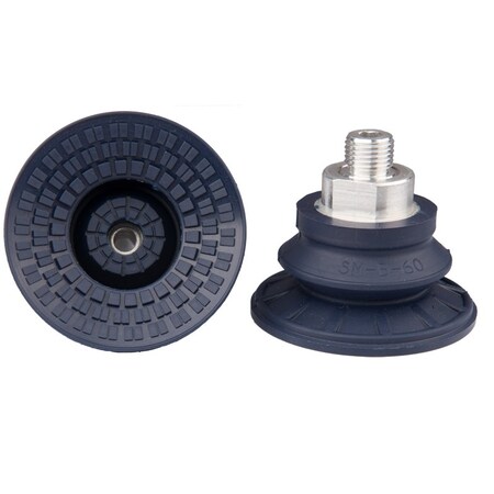 Fipa Bellows vacuum cup diam. 63 mm, NBR blue, fitting G1/4-male 22.060.189.1